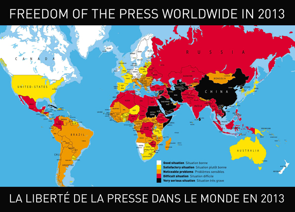 Freedom of Press Map